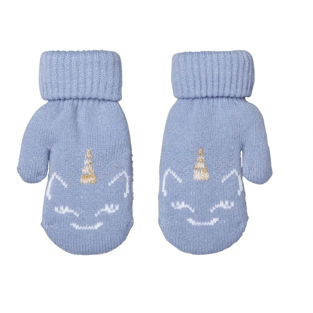 NWT Northeast Outfitters Youth Cozy Cabin Purple Unicorn Mittens